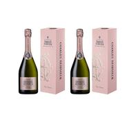 Charles Heidsieck Rosé Réserve Champagne Gift Box 2 x 75cl 12% ABV | Vegan rosé with strawberry, blood peach, floral, gingerbread and cinnamon notes