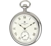 CHARLES-HUBERT PARIS 3912-W Premium Collection Stainless Steel Pocket Watch
