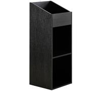 Charles Jacobs 2 Tier Modern Vinyl Record LP Storage Unit - Black
