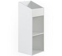 Charles Jacobs 2 Tier Modern Vinyl Record LP Storage Unit - White