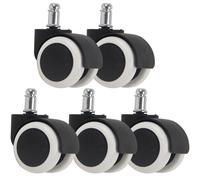 Charles Jacobs 45mm Twin Black Office Chair Seat Replacement Spare Double Castor/Caster Wheels