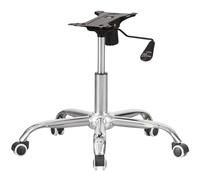 Charles Jacobs Chrome Chair Refurbishment Kit - Star Base, Castors, Chrome Gas Lift and 25.5cm Mechanism