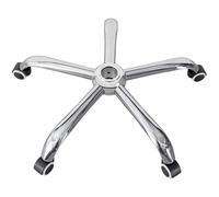 Charles Jacobs Replacement 5 Spoke Chrome Star Base and Castor Wheels for Computer Office Chair