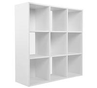 Charles Jacobs White 9 Cube Storage Shelving Unit - No Fabric Drawers