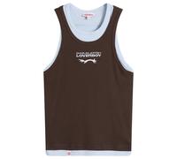 Charles Jeffrey Loverboy Women's Double Logo Tank Top Brown/Light Blue