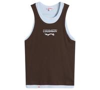 Charles Jeffrey Loverboy Women's Double Logo Tank Top Brown/Light Blue