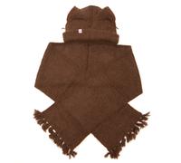 Charles Jeffrey Women's Alpaca Chunky Ears Scarf Beanie Brown One Size