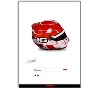 Charles Leclerc Racing Driver 2025 Helmet Signed Poster A4