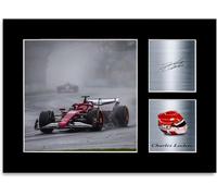 Charles Leclerc Racing Driver 2025 Poster Signed Photo Display Mount A4 Gift For Racing Fans