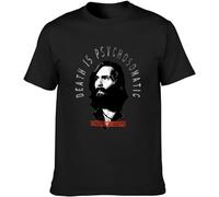 Charles Manson Charlie Says Unisex T-Shirt Printed Tee Graphic Top Men Black Shirt(Medium)