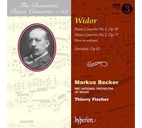 Charles-Marie Widor - Piano Concertos 1 2 Fantaisie - New CD - P4z