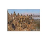 Charles Marion Russell Painter's Work《lewis And Clark》Posters Canvas Wall Art Decorative Picture Prints Modern Decor 08x12inch(20x30cm)