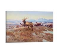 Charles Marion Russell (The Exalted Ruler) Classic Famous Painting Canvas Wall Art Poster Aesthetic Wall Prints Modern Room Decoration for Household Space 12x18inch(30x45cm)