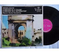 Charles Munch / Boston Symphony Orchestra - VICS 1293 Mendelssohn Symphonies 4 & 5 Boston SO Charles Munch LP