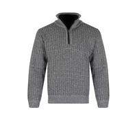Charles Norton Half Zip Sweater Jumper Pullover Funnel Neck Collar Lined Knitted Mens M-XXL (UK, Alpha, L, Regular, Regular, Grey)