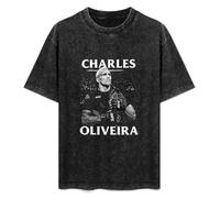 Charles Oliveira Fighter Mens T-Shirt Black Unisex Top Tee L