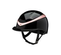 Charles Owen 2025 Halo Helmet & Free Headband - Black Gloss/Rose Gold Gloss
