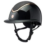 Charles Owen 2025 Kylo Sparkly Wide Peak Helmet - Black Gloss/Rose Gold