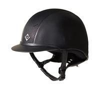 Charles Owen Ayr8 Plus Leather Look Riding Hat Black-Silver 57cm