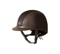 Charles Owen AYR8 Plus limited Edition Leather Look Helmet - Brown - Breathable - Unisex Helmet Size - 57cm