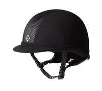Charles Owen Ayr8 Plus Riding Hat - 65cm Oval Black & Silver - Oval · 65cm · Black and Silver
