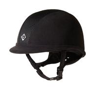 Charles Owen AYR8 Plus Suede Riding Hat - Horse Riding Hats - Black - Size: Hat 56cm