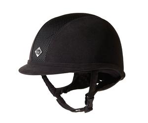 Charles Owen AYR8 Plus Suede Riding Hat - Horse Riding Hats - Black - Size: Hat 56cm