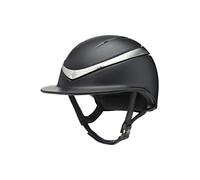 Charles Owen Halo Luxe Wide Peak Helmet & Headband HALOWPBS - Black/Platinum