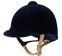 Charles Owen Hampton ROUND FIT Riding Hat - Navy Blue 6.7/8