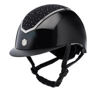 Charles Owen Kylo Crystal Riding Hat - Horse Riding Hats - Black - Size: Small