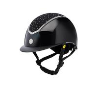 Charles Owen Kylo Crystal with MIPS Riding Helmet - Black Gloss/Chrome