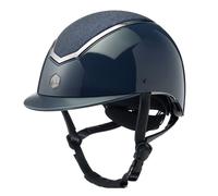 Charles Owen Kylo Gloss Riding Hat - Horse Riding Hats - Navy - Size: Large