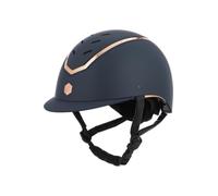 Charles Owen Kylo Riding Hat - Navy Matte/Rose Gold