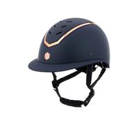 Charles Owen Kylo Wide Peak Riding Helmet - Navy Matte/Rose Gold