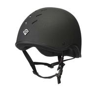 Charles Owen Young Riders Ventilated ROUND Jockey Skull - Black: 3