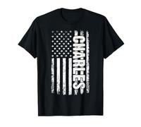 Charles Personal Name American Flag Retro Men Women Funny T-Shirt