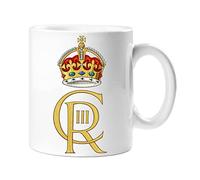 Charles Reign III New King Monarch Royal Memorabilia Tea Coffee Mugs Charles Gift Mug Coronation Ceremony Premium Ceramic Jubilee Cup 11oz White