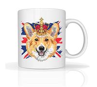 Charles Reign III New King Monarch Royal Memorabilia Tea Coffee Mugs Charles Gift Mug Coronation Ceremony Premium Ceramic Jubilee Cup 11oz White (Corgi)
