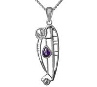 CHARLES RENNIE MACKINTOSH Silver Pendant - Catherine Necklace. Jewellery gift box included. 320
