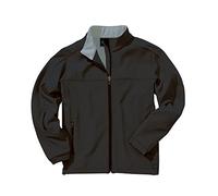 Charles River Apparel Men's Classic Soft Shell Jacket, Black/Vapor Grey, Large