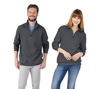 Charles River Apparel Men's Crosswind Quarter Zip Sweatshirt, Dark Charcoal, 3XL