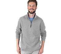 Charles River Apparel Men's Crosswind Quarter Zip Sweatshirt (Regular & Big-Tall Sizes), Oxford Grey, XL