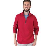 Charles River Apparel Men's Crosswind Quarter Zip Sweatshirt (Regular & Big-Tall Sizes) - red - Medium
