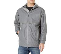 Charles River Apparel Men's New Englander Waterproof Rain Jacket (Reg & Ext Sizes), Grey, XL