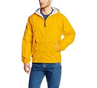 Charles River Apparel Unisex's Wind & Water-Resistant Pullover Rain Jacket (Reg/Ext Sizes) Windbreaker, Yellow, Medium