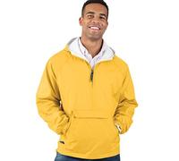 Charles River Apparel Unisex's Wind & Water-Resistant Pullover Rain Jacket (Reg/Ext Sizes) Windbreaker, Yellow, XXL