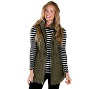 Charles River Apparel Women's Bristol Utility Vest, Olive, 3XL