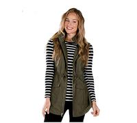 Charles River Apparel Women's Bristol Utility Vest, Olive, L