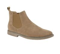 Charles Southwell Men's imitation suede lace up and Twin Gusset Desert Boots Sizes 7-12 (Sand 1, UK Footwear Size System, Adult, Men, Numeric, Medium, 10)