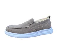 Charles Southwell Mens Slip-On Canvas Loafers Lightweight Casual Shoes Marco-Beige-11